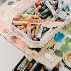 pastel boya sanat seti
